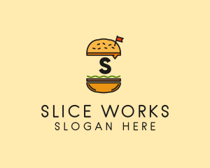 Burger Sandwich Resto logo design