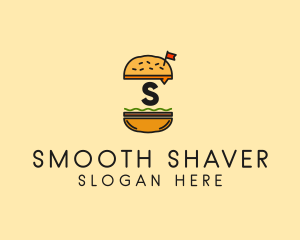 Burger Sandwich Resto logo design