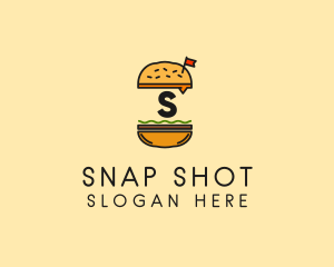 Burger Sandwich Resto logo design