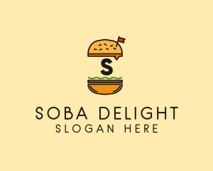 Burger Sandwich Resto logo design