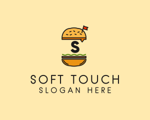 Burger Sandwich Resto logo design