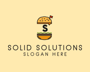 Burger Sandwich Resto logo design