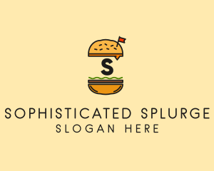 Burger Sandwich Resto logo design