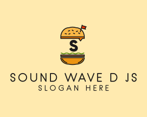 Burger Sandwich Resto logo design