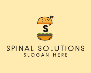 Burger Sandwich Resto logo design