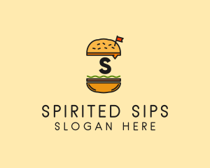 Burger Sandwich Resto logo design