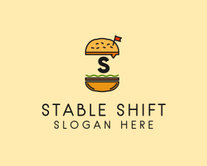 Burger Sandwich Resto logo design