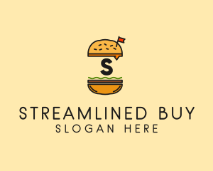 Burger Sandwich Resto logo design