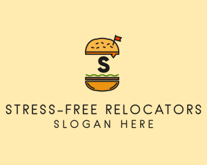 Burger Sandwich Resto logo design