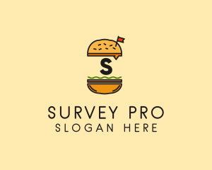 Burger Sandwich Resto logo design