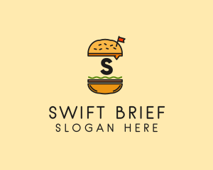 Burger Sandwich Resto logo design