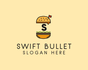 Burger Sandwich Resto logo design