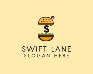 Burger Sandwich Resto logo design