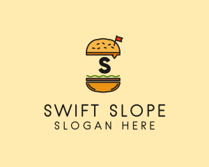 Burger Sandwich Resto logo design