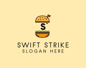 Burger Sandwich Resto logo design