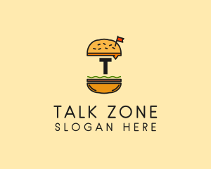 Burger Sandwich Resto logo design