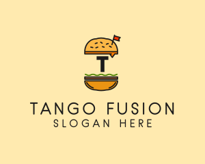 Burger Sandwich Resto logo design