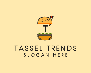 Burger Sandwich Resto logo design