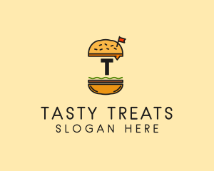 Burger Sandwich Resto logo design