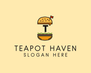 Burger Sandwich Resto logo design