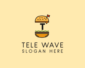 Burger Sandwich Resto logo design