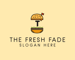 Burger Sandwich Resto logo design