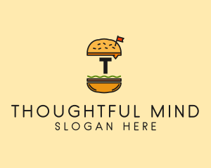 Burger Sandwich Resto logo design