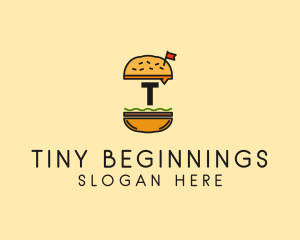 Burger Sandwich Resto logo design