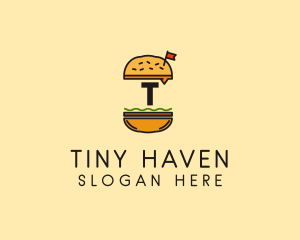 Burger Sandwich Resto logo design