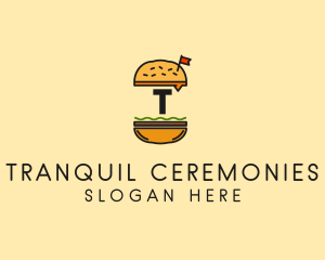 Burger Sandwich Resto logo design