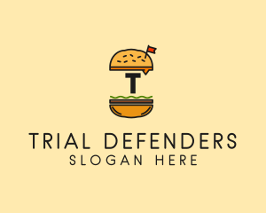 Burger Sandwich Resto logo design