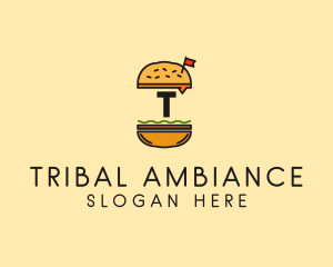 Burger Sandwich Resto logo design