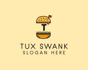 Burger Sandwich Resto logo design