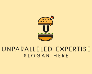 Burger Sandwich Resto logo design