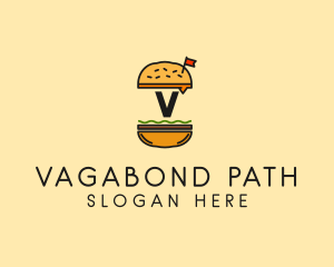 Burger Sandwich Resto logo design