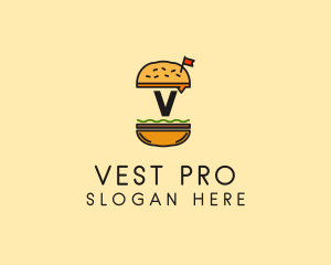 Burger Sandwich Resto logo design