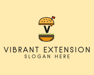 Burger Sandwich Resto logo design