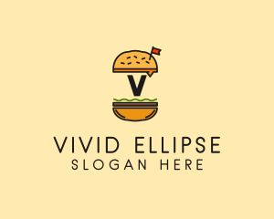 Burger Sandwich Resto logo design