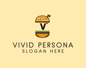 Burger Sandwich Resto logo design