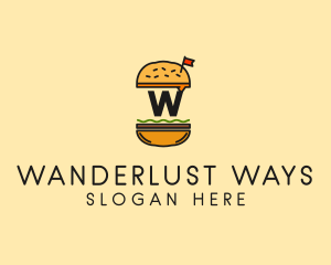 Burger Sandwich Resto logo design