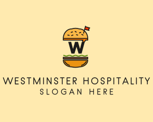 Burger Sandwich Resto logo design