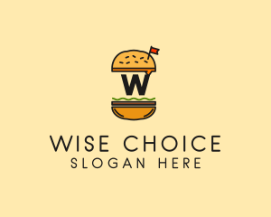 Burger Sandwich Resto logo design