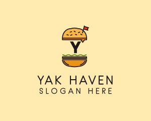 Burger Sandwich Resto logo design