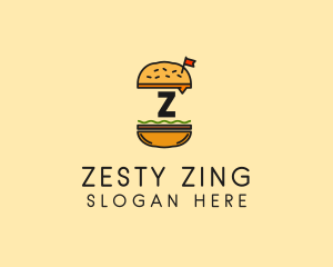 Burger Sandwich Resto logo design