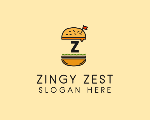 Burger Sandwich Resto logo design