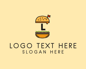 Recipe - Burger Sandwich Resto logo design