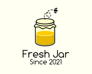 Honey Bee Jar logo design