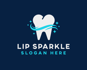 Dental Tooth Sparkle logo design