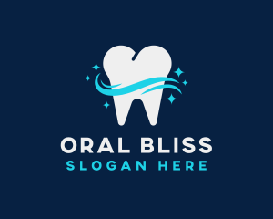 Dental Tooth Sparkle logo