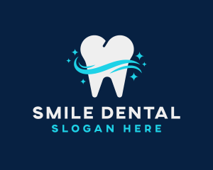 Dental Tooth Sparkle logo design